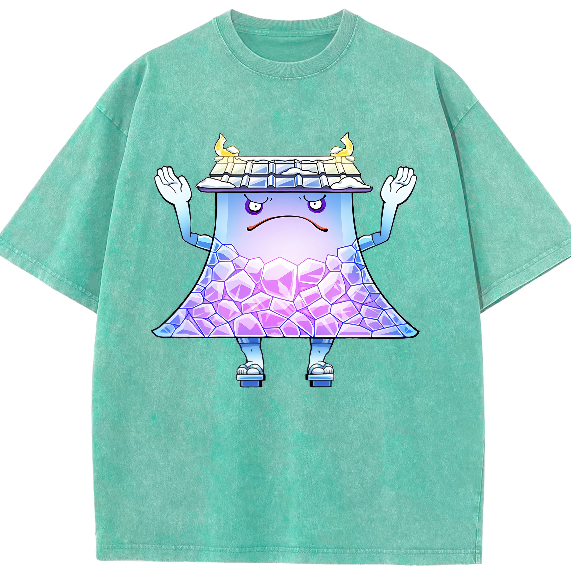 （画像用） 妖怪ウォッチ Yo-kai Watch 綿100% ヴィンテージ風 半袖Tシャツ（フロントプリント）